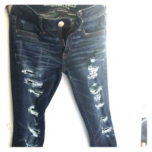 Distressed American Eagle Jeans
